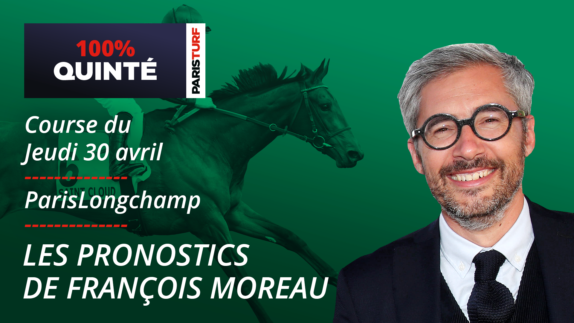 Cliquez ici pour voir le 100% Quinté de&nbsp;jeudi