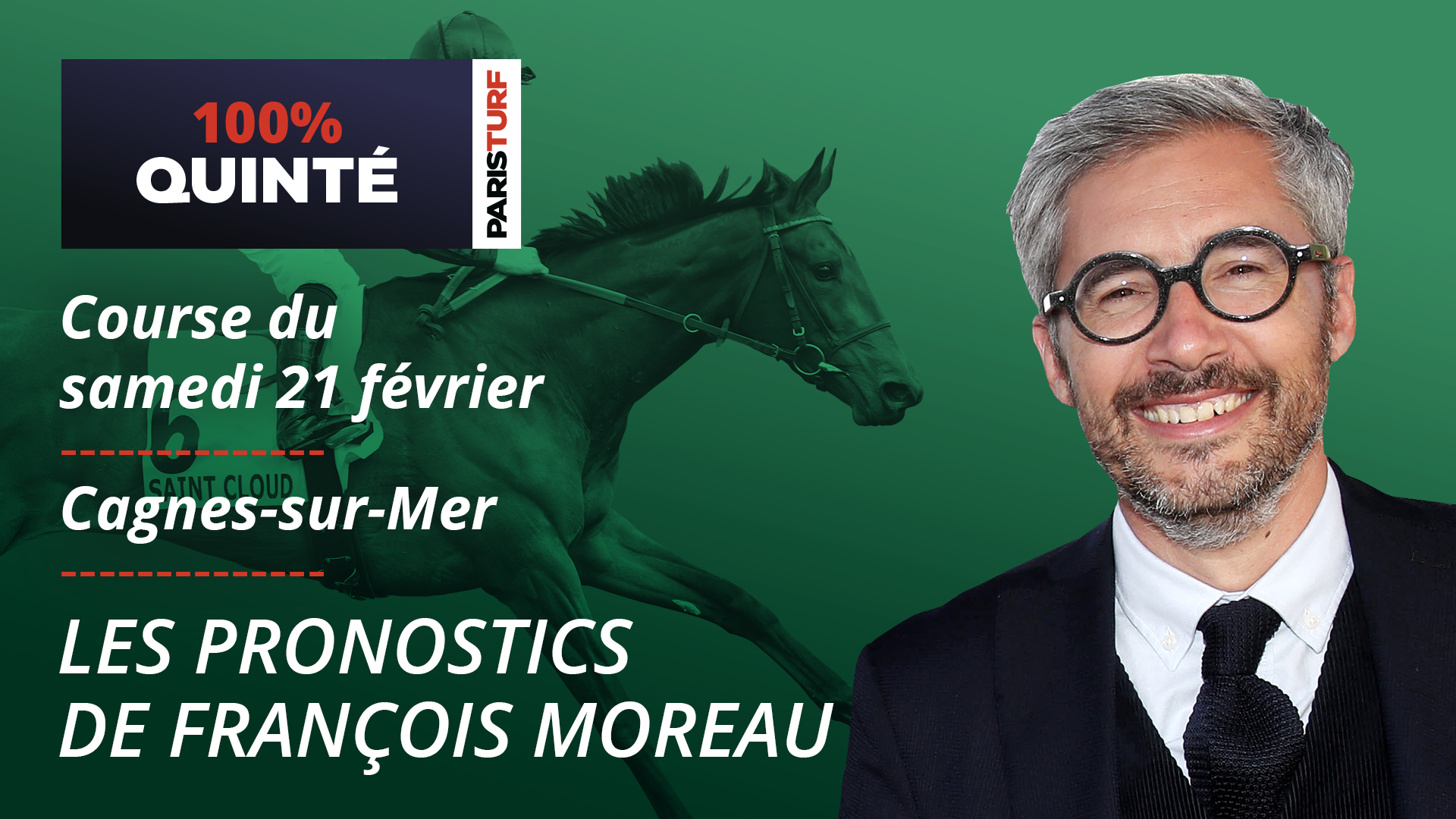 Cliquez ici pour voir le 100% Quinté de&nbsp;samedi