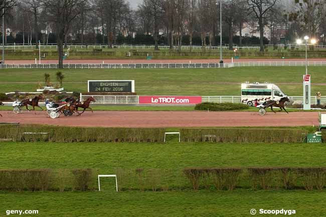 24/02/2016 - Enghien - Prix de Noirmoutier : Arrivée