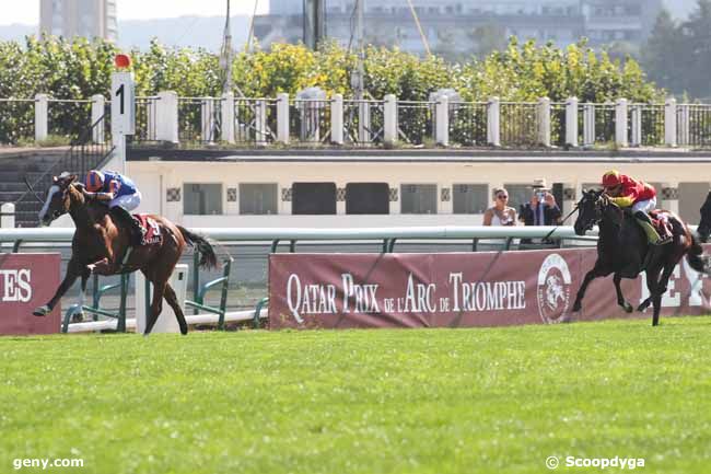 01/10/2023 - ParisLongchamp - Qatar Prix Marcel Boussac - Critérium des Pouliches : Arrivée