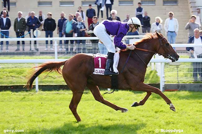 21/10/2022 - Clairefontaine-Deauville - Championnat Paris-Turf des Apprentis & Jeunes Jockeys - Prix Charlie Eliott : Arrivée