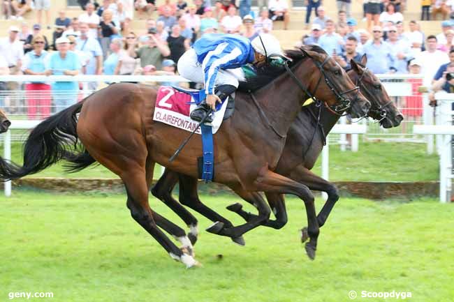 18/08/2023 - Clairefontaine-Deauville - Prix Zermati Chante...La Bohème : Arrivée