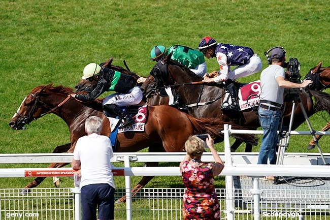 07/07/2023 - Clairefontaine-Deauville - Prix La Renaissance - la Bessin - Actu.fr - Championnat  Paris-Turf des Apprentis et Jeunes Jockeys : Arrivée
