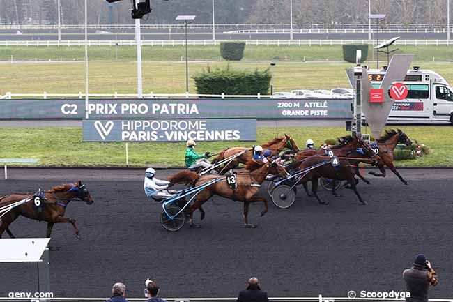 31/01/2021 - Vincennes - Prix Pro Patria : Arrivée